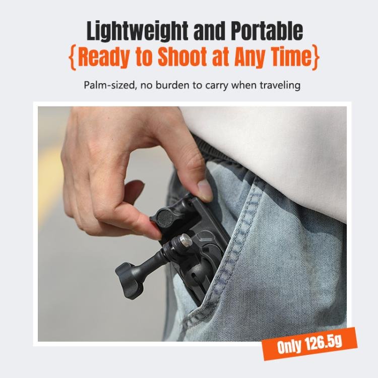 STARTRC Magnetic Backpack Clip Mount for DJI Osmo 360 / GoPro Action Cameras, Magnetic Backpack Clip - Image 12