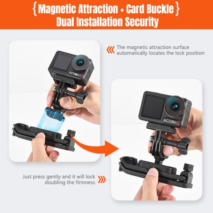 STARTRC Magnetic Backpack Clip Mount for DJI Osmo 360 / GoPro Action Cameras, Magnetic Backpack Clip - Image 8