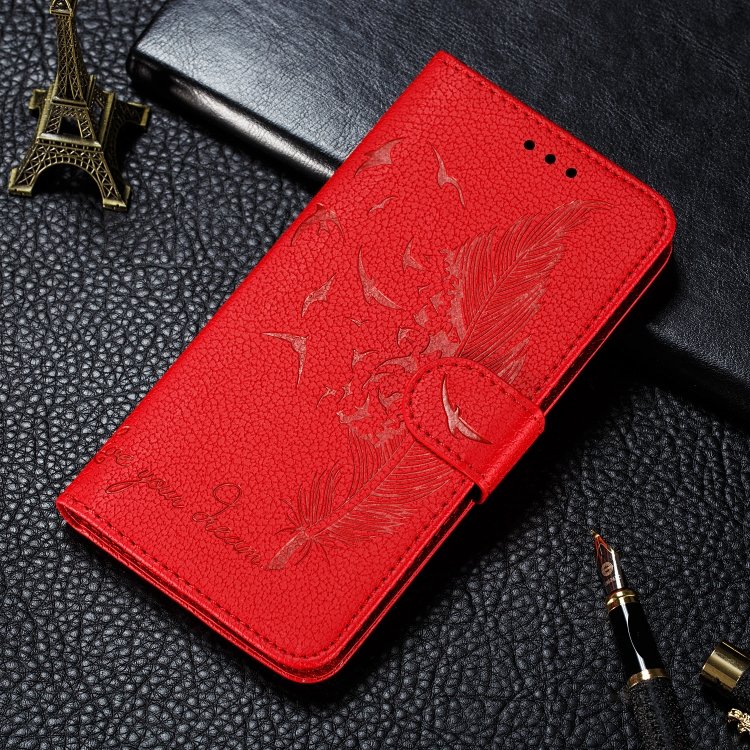 Feather Pattern Litchi Texture Horizontal Flip Leather Case with Wallet & Holder & Card Slots, For iPhone SE 2022 / SE 2020 / 8 / 7, For iPhone 7 Plus / 8 Plus, For iPhone 11 Pro, For iPhone 11, For iPhone 11 Pro Max, For iPhone XS /X, For iPhone XR... - Image 11