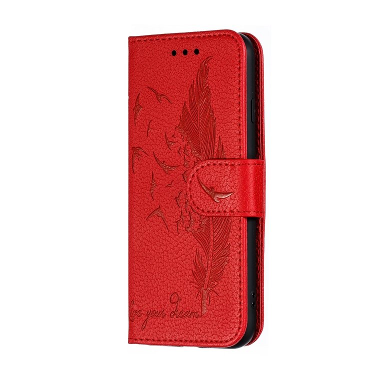 Feather Pattern Litchi Texture Horizontal Flip Leather Case with Wallet & Holder & Card Slots, For iPhone SE 2022 / SE 2020 / 8 / 7, For iPhone 7 Plus / 8 Plus, For iPhone 11 Pro, For iPhone 11, For iPhone 11 Pro Max, For iPhone XS /X, For iPhone XR... - Image 3