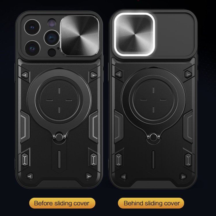 CD Texture Sliding Camshield Magnetic Holder Phone Case, For iPhone 14 Pro Max, For iPhone 13 Pro Max, For iPhone 13 Pro, For iPhone 13, For iPhone 12, For iPhone 12 Pro Max, For iPhone 12 Pro, For iPhone 11 Pro Max - Image 6