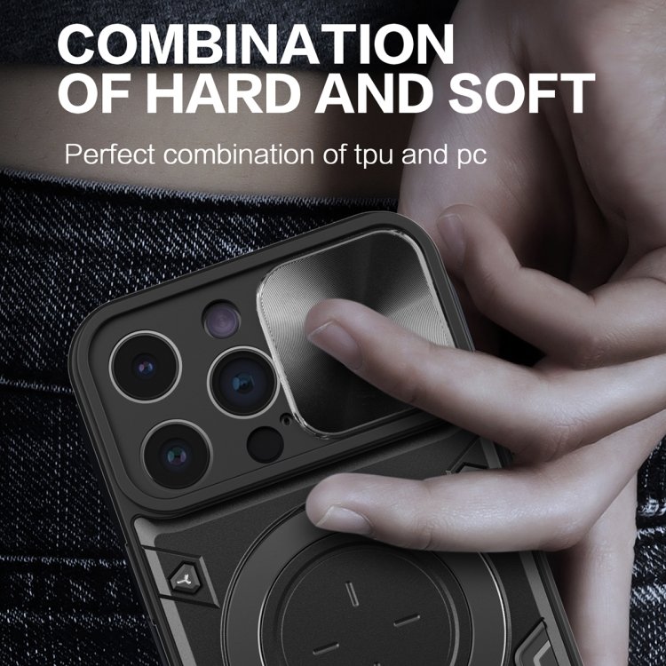 CD Texture Sliding Camshield Magnetic Holder Phone Case, For iPhone 14 Pro Max, For iPhone 13 Pro Max, For iPhone 13 Pro, For iPhone 13, For iPhone 12, For iPhone 12 Pro Max, For iPhone 12 Pro, For iPhone 11 Pro Max - Image 7