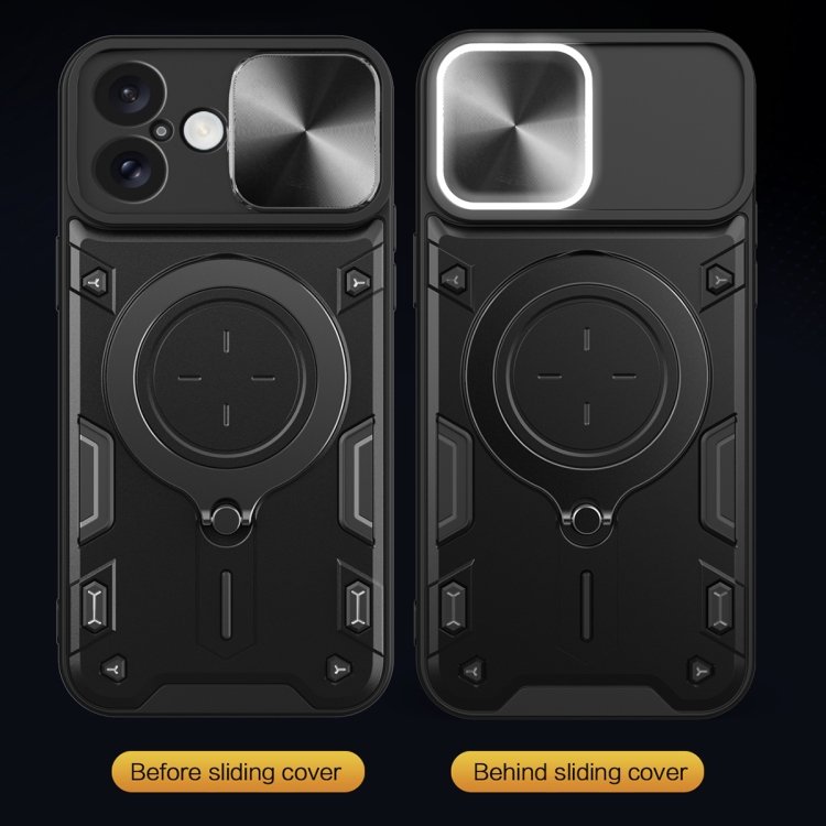 CD Texture Sliding Camshield Magnetic Holder Phone Case, For iPhone 16, For iPhone 15 Pro Max, For iPhone 15 Pro, For iPhone 15 Plus, For iPhone 15, For iPhone 14 Plus, For iPhone 14, For iPhone 14 Pro - Image 5