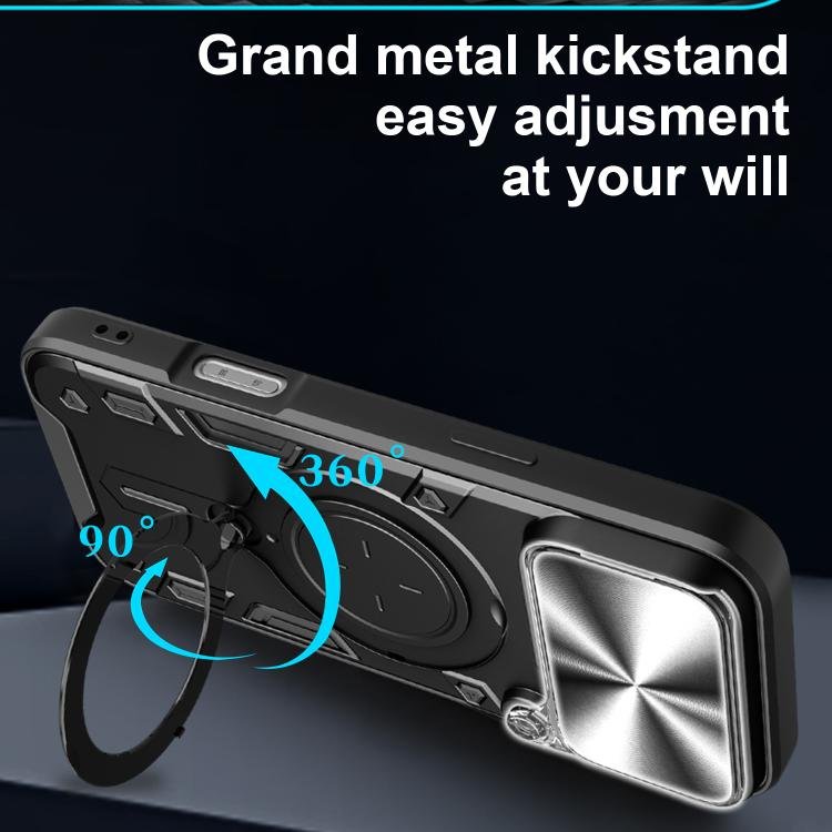 CD Texture Sliding Camshield Magnetic Holder Phone Case, For iPhone 17 Pro Max, For iPhone 17 Pro, For iPhone 17, For iPhone Air, For iPhone 16e, For iPhone 16 Pro Max, For iPhone 16 Pro, For iPhone 16 Plus - Image 7