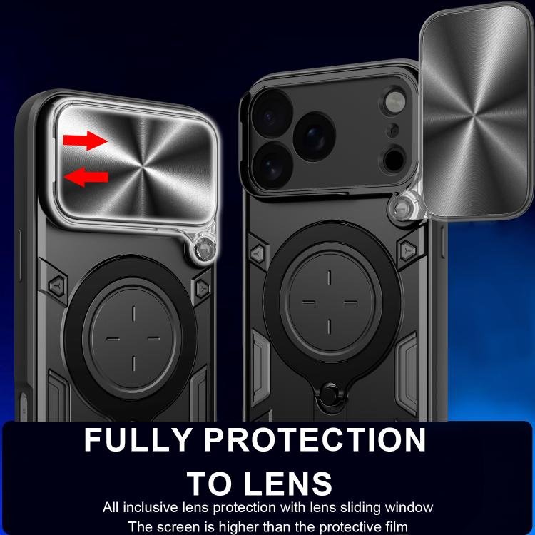 CD Texture Sliding Camshield Magnetic Holder Phone Case, For iPhone 17 Pro Max, For iPhone 17 Pro, For iPhone 17, For iPhone Air, For iPhone 16e, For iPhone 16 Pro Max, For iPhone 16 Pro, For iPhone 16 Plus - Image 8