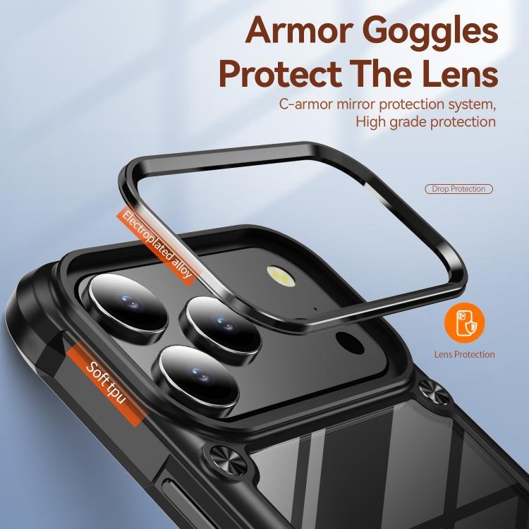 TPU + PC Lens Protection Phone Case, For iPhone 17 Pro Max, For iPhone 17 Pro, For iPhone 17, For iPhone Air, For iPhone 16e, For iPhone 16 Pro Max, For iPhone 16 Pro, For iPhone 16 Plus, For iPhone 16 - Image 4