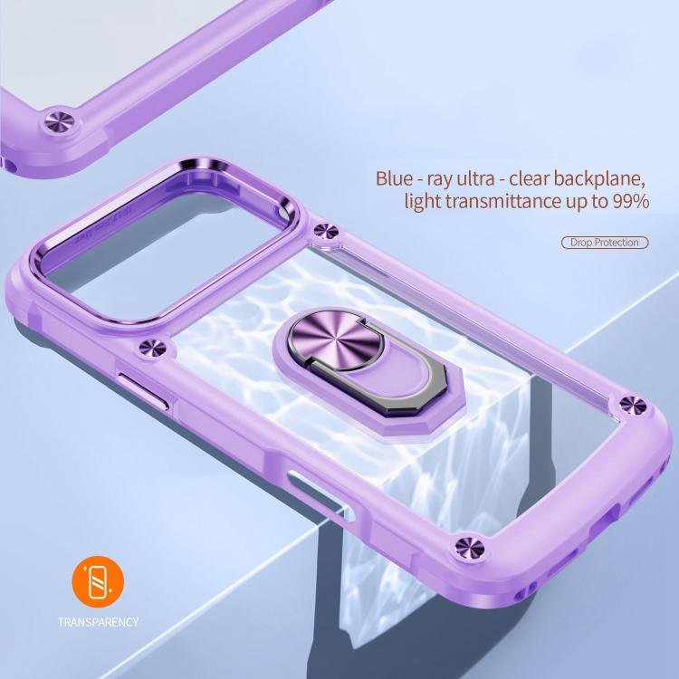 TPU + PC Lens Protection Phone Case with Ring Holder, For iPhone 17 Pro Max, For iPhone 17, For iPhone Air, For iPhone 16e, For iPhone 16 Pro Max, For iPhone 16 Pro, For iPhone 16 Plus, For iPhone 16 - Image 6