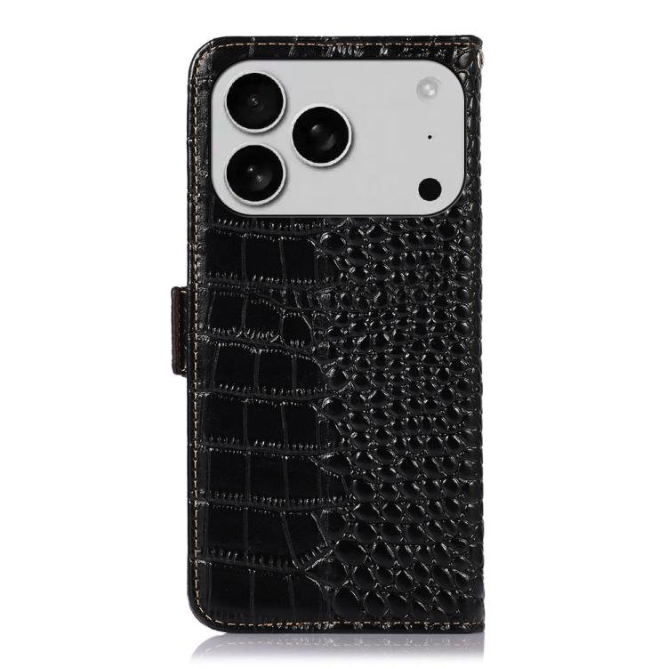 Crocodile Top Layer Cowhide Leather Phone Case, For iPhone 17 Pro Max, For iPhone 17 Pro, For iPhone 17, For iPhone Air, For iPhone 16e, For iPhone 16 Pro Max, For iPhone 16 Pro, For iPhone 16 Plus, For iPhone 16, For iPhone 15 Pro Max, For iPhone 15 P... - Image 4