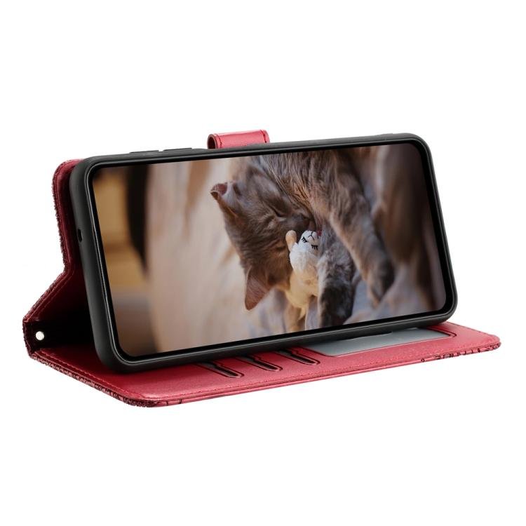Cat Embossing Pattern Leather Phone Case with Lanyard, For iPhone 17 Pro Max, For iPhone 17 Pro, For iPhone 17, For iPhone Air, iPhone 16e, For iPhone 16 Pro Max, For iPhone 16 Pro, For iPhone 16 Plus, For iPhone 16 - Image 5