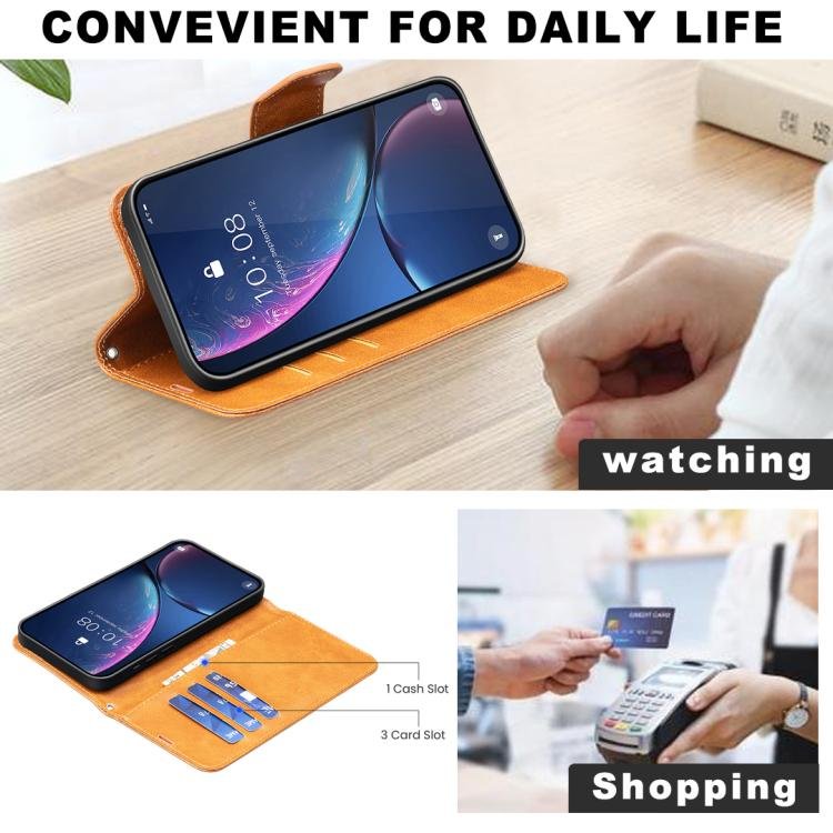 Lambskin Texture Pure Color Flip Leather Phone Case, For iPhone 17 Pro Max, For iPhone 17 Pro, For iPhone 17, For iPhone Air, For iPhone 16 Pro Max, For iPhone 16 Pro, For iPhone 16 Plus, For iPhone 16 - Image 6