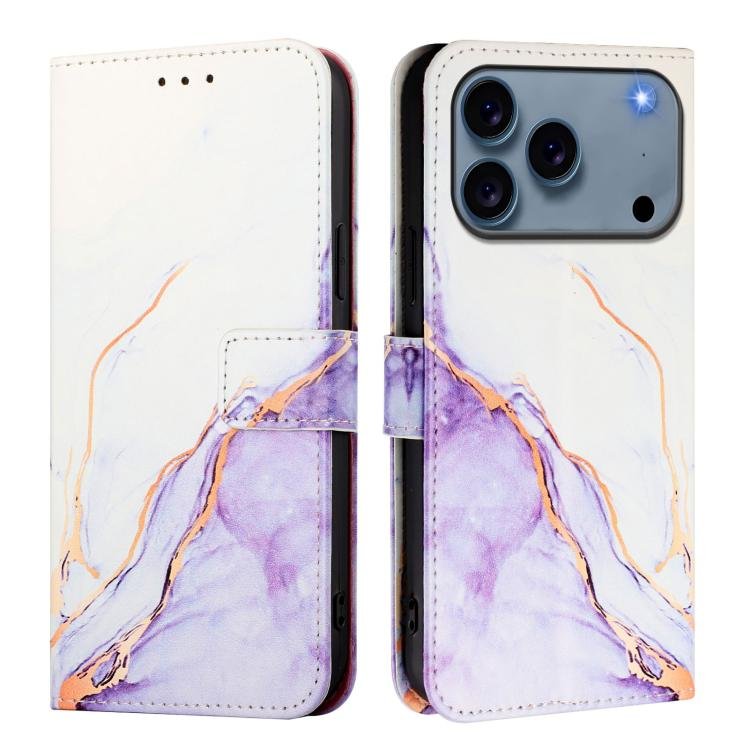 PT003 Marble Pattern Flip Leather Phone Case, For iPhone 17 Pro Max, For iPhone 17 Pro, For iPhone 17, For iPhone Air, For iPhone 16e, For iPhone 16 Pro Max, For iPhone 16 Pro, For iPhone 16 Plus, For iPhone 16 - Image 2