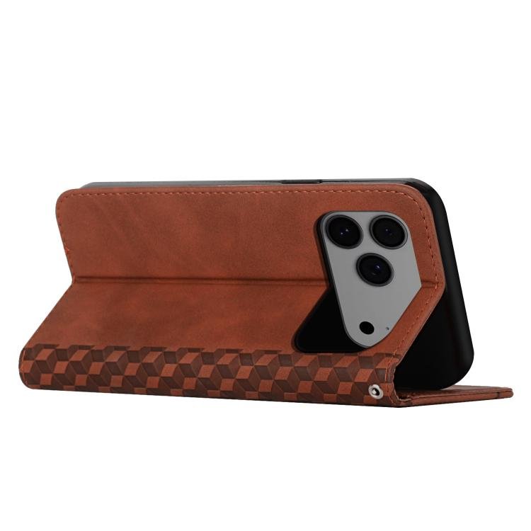 Diamond Splicing Skin Feel Magnetic Leather Phone Case, For iPhone 17 Pro Max, For iPhone 17 Pro, For iPhone 17, For iPhone Air, For iPhone 15 Pro Max, For iPhone 15 Pro, For iPhone 15 Plus, For iPhone 15 - Image 3