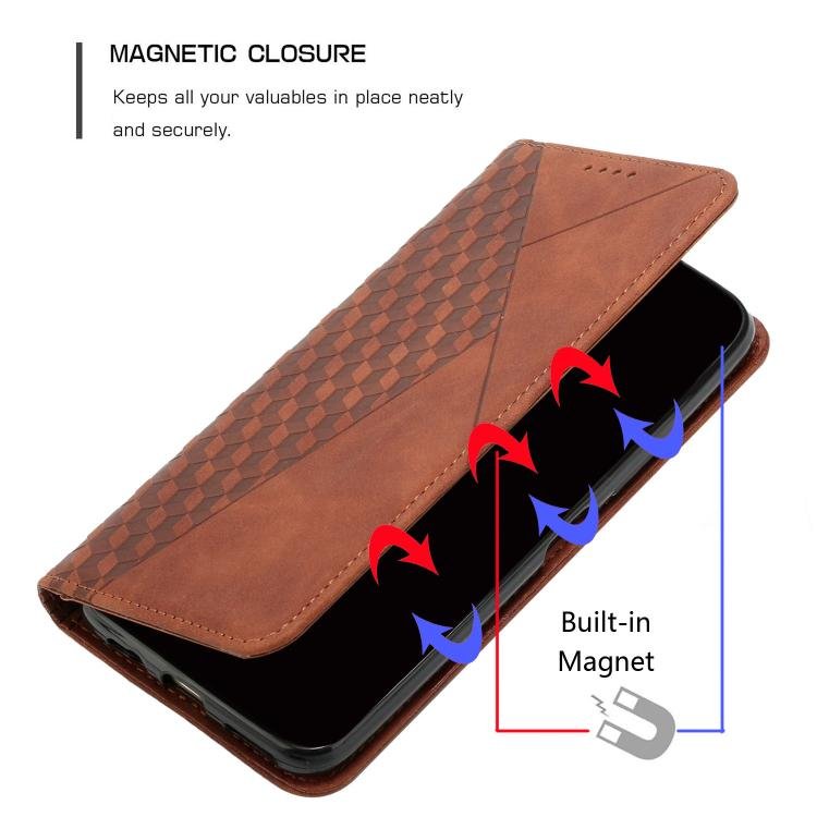 Diamond Splicing Skin Feel Magnetic Leather Phone Case, For iPhone 17 Pro Max, For iPhone 17 Pro, For iPhone 17, For iPhone Air, For iPhone 15 Pro Max, For iPhone 15 Pro, For iPhone 15 Plus, For iPhone 15 - Image 4