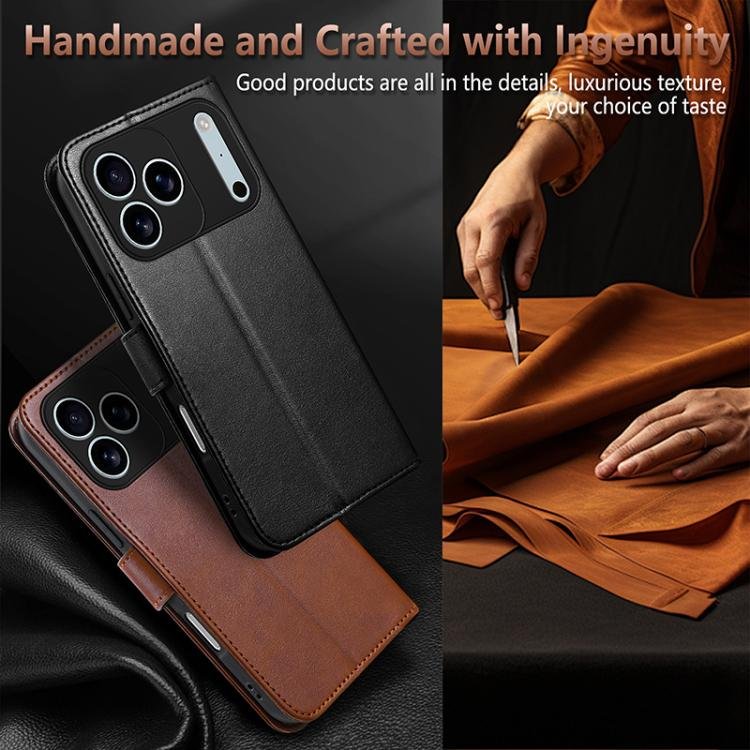 AZNS Sheepskin Texture Flip Leather Phone Case, For iPhone 17 Pro Max, For iPhone 17 Pro, For iPhone 17, For iPhone Air, For iPhone 16e, For iPhone 16 Pro Max, For iPhone 16 Pro, For iPhone 15 Pro Max, For iPhone 15 Pro, For iPhone 15 Plus, For iPhone 15 - Image 6