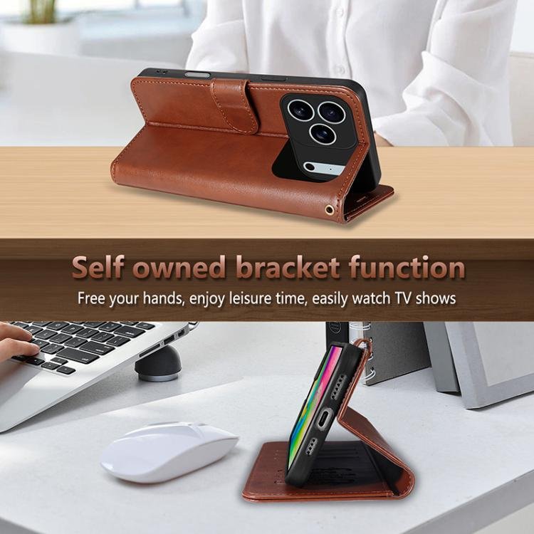 AZNS Sheepskin Texture Flip Leather Phone Case, For iPhone 17 Pro Max, For iPhone 17 Pro, For iPhone 17, For iPhone Air, For iPhone 16e, For iPhone 16 Pro Max, For iPhone 16 Pro, For iPhone 15 Pro Max, For iPhone 15 Pro, For iPhone 15 Plus, For iPhone 15 - Image 7