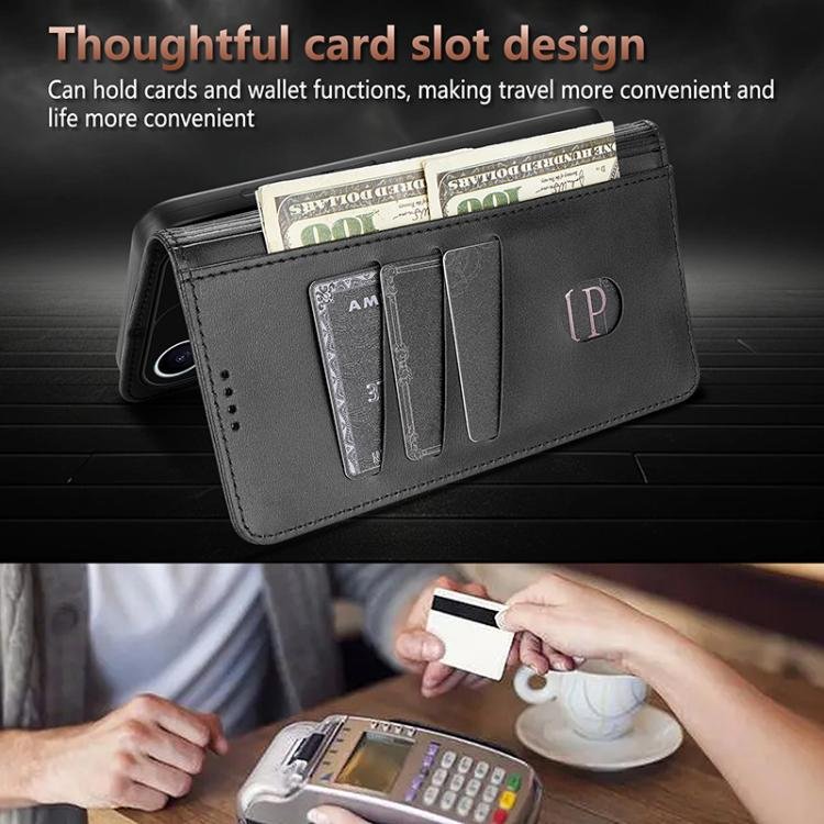 AZNS Skin Feel Calf Texture Flip Leather Phone Case, For iPhone 17 Pro Max, For iPhone 17 Pro, For iPhone 17, For iPhone Air, For iPhone 16e, For iPhone 15 Pro Max, For iPhone 15 Pro, For iPhone 15 Plus, For iPhone 15 - Image 5