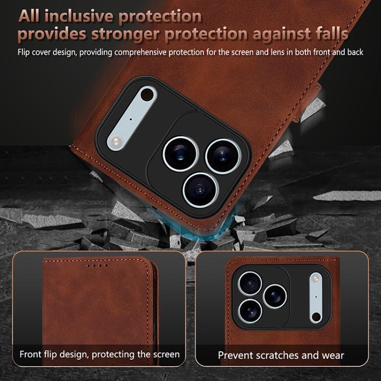 AZNS Skin Feel Calf Texture Flip Leather Phone Case, For iPhone 17 Pro Max, For iPhone 17 Pro, For iPhone 17, For iPhone Air, For iPhone 16e, For iPhone 15 Pro Max, For iPhone 15 Pro, For iPhone 15 Plus, For iPhone 15 - Image 7