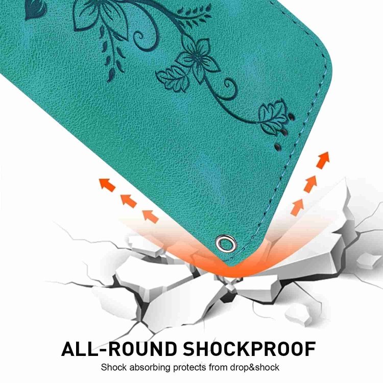 Lily Embossed Leather Phone Case, For iPhone 12 mini, For iPhone 11 Pro Max, For iPhone 11, For iPhone 11 Pro, For iPhone XS / X, For iPhone XR, For iPhone XS Max, For iPhone 8 Plus / 7 Plus - Image 6
