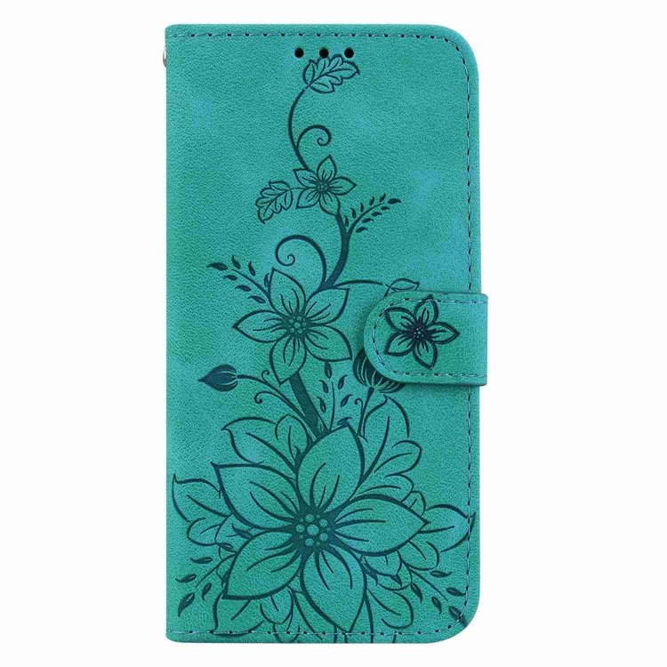 Lily Embossed Leather Phone Case, For iPhone 14 Pro Max, For iPhone SE 2022 / SE 2020 / 8, For iPhone 13 Pro Max, For iPhone 13 Pro, For iPhone 13, For iPhone 13 mini, For iPhone 12 / 12 Pro, For iPhone 12 Pro Max - Image 2