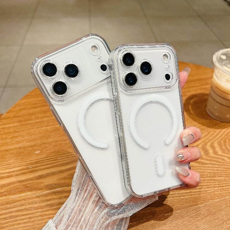 Fine Hole MagSafe Magnetic Clear Acrylic TPU Case, For iPhone 17 Pro Max, For iPhone 17 Pro, For iPhone 17, For iPhone Air, For iPhone 16e, For iPhone 16 Pro Max, For iPhone 16 Pro, For iPhone 16 Plus, For iPhone 16, For iPhone 15 Pro Max... - Image 3