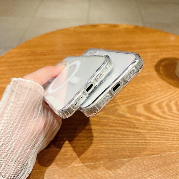 Fine Hole MagSafe Magnetic Clear Acrylic TPU Case, For iPhone 17 Pro Max, For iPhone 17 Pro, For iPhone 17, For iPhone Air, For iPhone 16e, For iPhone 16 Pro Max, For iPhone 16 Pro, For iPhone 16 Plus, For iPhone 16, For iPhone 15 Pro Max... - Image 4