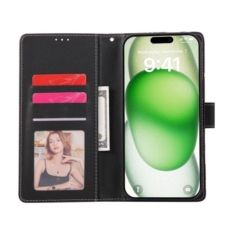 Marble Bronzing Stitching Leather Phone Case, For iPhone 17 Pro Max, For iPhone 17 Pro, For iPhone 17, For iPhone Air, For iPhone 16e, For iPhone 16 Pro Max, For iPhone 16 Pro, For iPhone 16 Plus, For iPhone 16, For iPhone 15 Pro Max, For iPhone 15 Pro... - Image 4