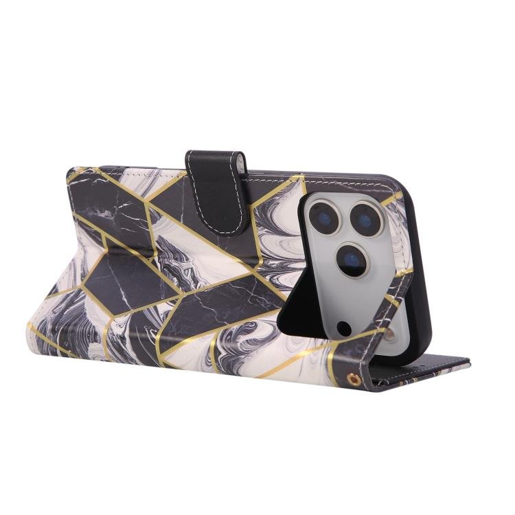 Marble Bronzing Stitching Leather Phone Case, For iPhone 17 Pro Max, For iPhone 17 Pro, For iPhone 17, For iPhone Air, For iPhone 16e, For iPhone 16 Pro Max, For iPhone 16 Pro, For iPhone 16 Plus, For iPhone 16, For iPhone 15 Pro Max, For iPhone 15 Pro... - Image 5