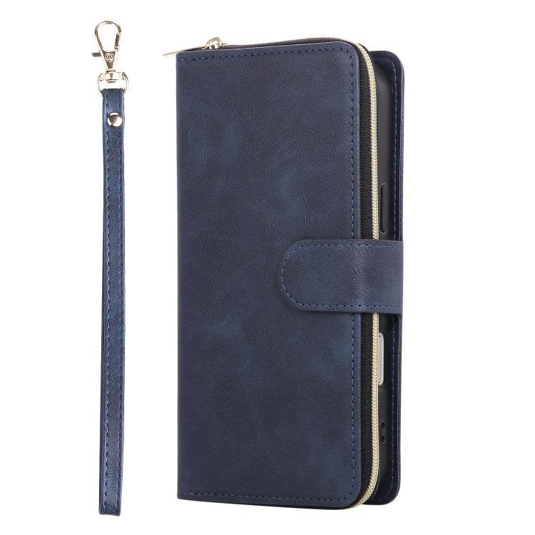 9 Card Slots Zipper Wallet Bag Leather Phone Case, For iPhone 17 Pro Max, For iPhone 17 Pro, For iPhone 17, For iPhone Air, For iPhone 16e, For iPhone 16 Pro Max, For iPhone 16 Pro, For iPhone 16 Plus, For iPhone 16 - Image 2