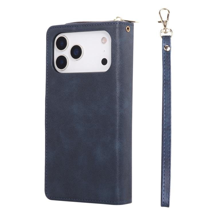 9 Card Slots Zipper Wallet Bag Leather Phone Case, For iPhone 17 Pro Max, For iPhone 17 Pro, For iPhone 17, For iPhone Air, For iPhone 16e, For iPhone 16 Pro Max, For iPhone 16 Pro, For iPhone 16 Plus, For iPhone 16 - Image 3
