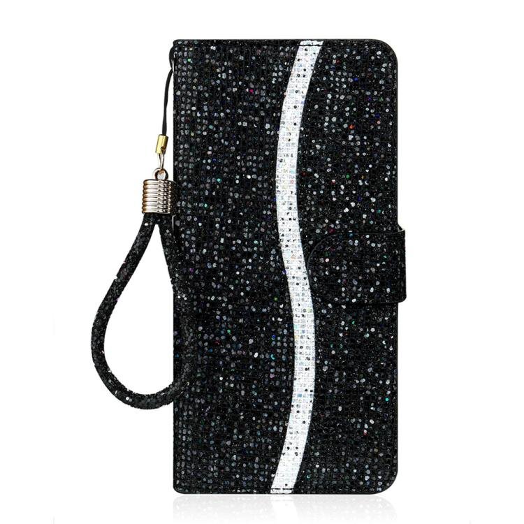 Glitter Powder Filp Leather Phone Case, For iPhone 17 Pro Max, For iPhone 17 Pro, For iPhone 17, For iPhone Air, For iPhone 16e, For iPhone 16 Pro Max, For iPhone 16 Pro, For iPhone 16 Plus, For iPhone 16 - Image 2