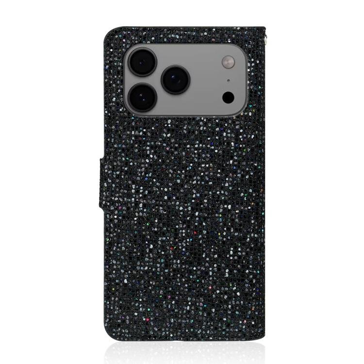 Glitter Powder Filp Leather Phone Case, For iPhone 17 Pro Max, For iPhone 17 Pro, For iPhone 17, For iPhone Air, For iPhone 16e, For iPhone 16 Pro Max, For iPhone 16 Pro, For iPhone 16 Plus, For iPhone 16 - Image 3