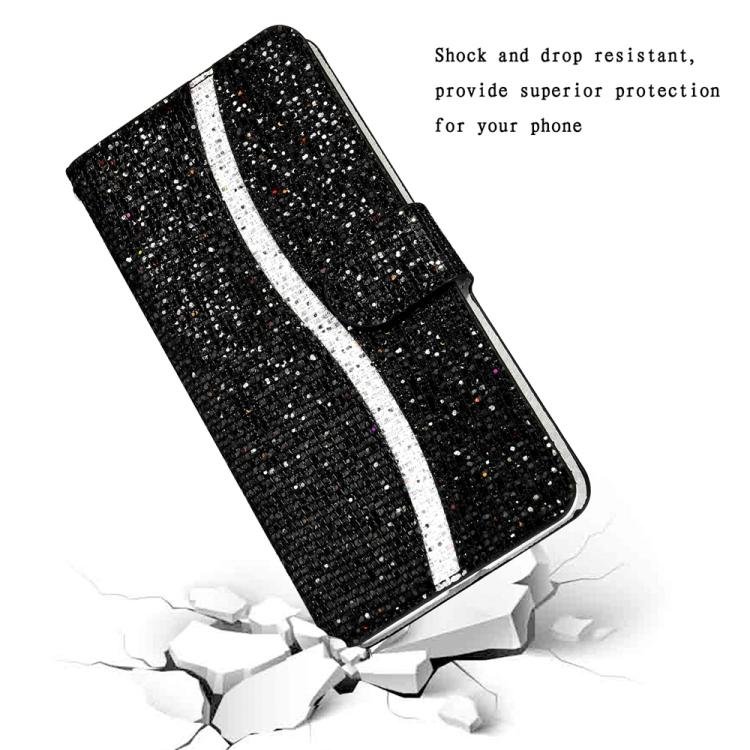 Glitter Powder Filp Leather Phone Case, For iPhone 17 Pro Max, For iPhone 17 Pro, For iPhone 17, For iPhone Air, For iPhone 16e, For iPhone 16 Pro Max, For iPhone 16 Pro, For iPhone 16 Plus, For iPhone 16 - Image 7