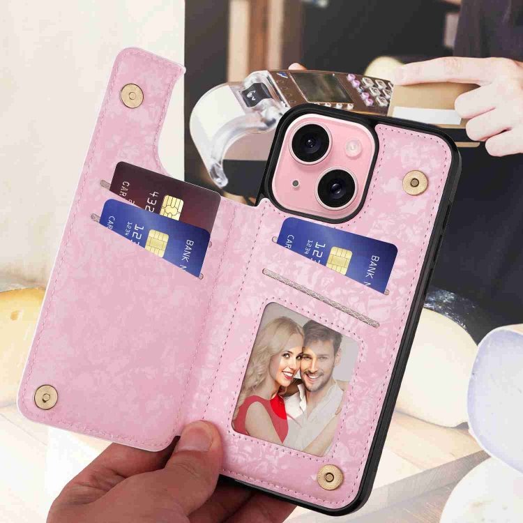 Printed Double Buckle RFID Anti-theft Phone Case, For iPhone 15, For iPhone 14 Plus, For iPhone 14, For iPhone 14 Pro, For iPhone 14 Pro Max, For iPhone SE 2022 / SE 2020, For iPhone 13 Pro Max, For iPhone 13 Pro, For iPhone 13, For iPhone 12 / 12 Pro... - Image 3