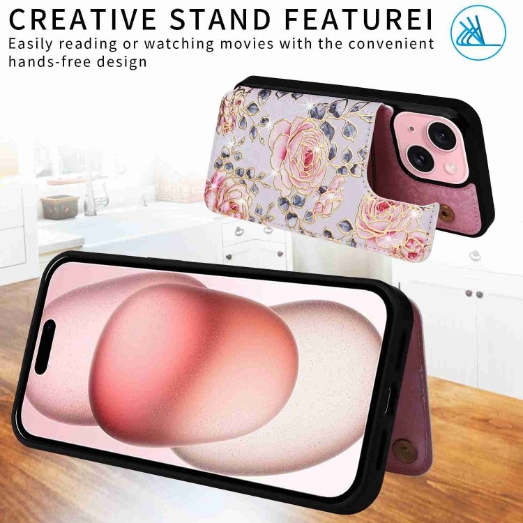 Printed Double Buckle RFID Anti-theft Phone Case, For iPhone 15, For iPhone 14 Plus, For iPhone 14, For iPhone 14 Pro, For iPhone 14 Pro Max, For iPhone SE 2022 / SE 2020, For iPhone 13 Pro Max, For iPhone 13 Pro, For iPhone 13, For iPhone 12 / 12 Pro... - Image 5