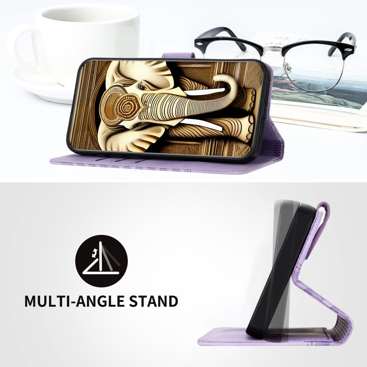 YX0060 Elephant Head Embossed Phone Leather Case with Lanyard, For iPhone 12 mini, For iPhone 11 Pro Max, For iPhone 11, For iPhone 11 Pro, For iPhone XS / X, For iPhone XR - Image 4