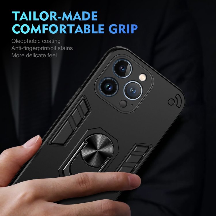 Shockproof Metal Ring Holder Phone Case, For iPhone 13 Pro, For iPhone 13, For iPhone 12, For iPhone 12 Pro Max, For iPhone 12 Pro, For iPhone 11 Pro Max, For iPhone 11, For iPhone 11 Pro, For iPhone XS / X, For iPhone XR, For iPhone XS Max... - Image 5