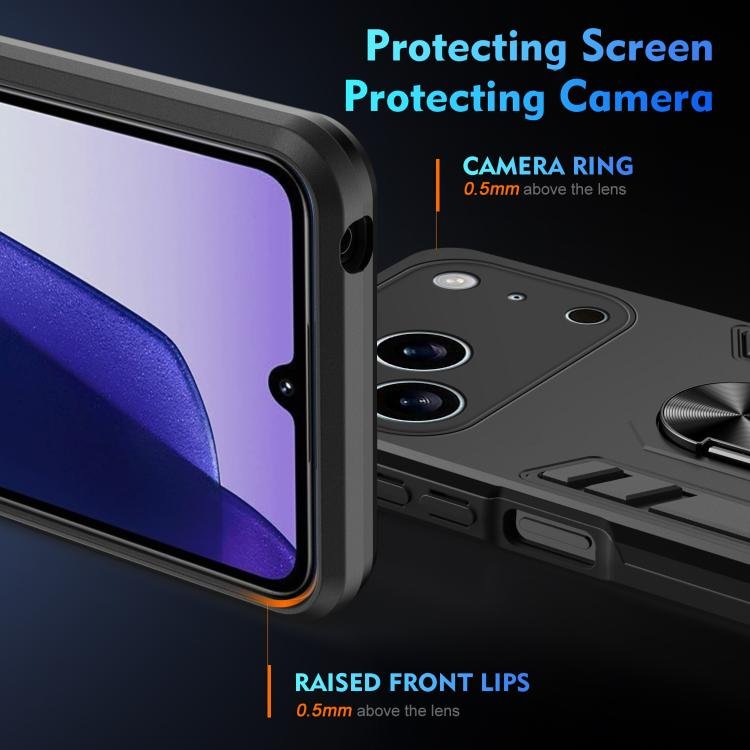 Shockproof Metal Ring Holder Phone Case, For iPhone 17 Pro Max, For iPhone 17 Pro, For iPhone 17, For iPhone Air, For iPhone 16 Pro Max, For iPhone 16 Pro, For iPhone 15 Pro Max, For iPhone 15 Pro, For iPhone 15 Plus, For iPhone 15, For iPhone 14 Plus... - Image 3