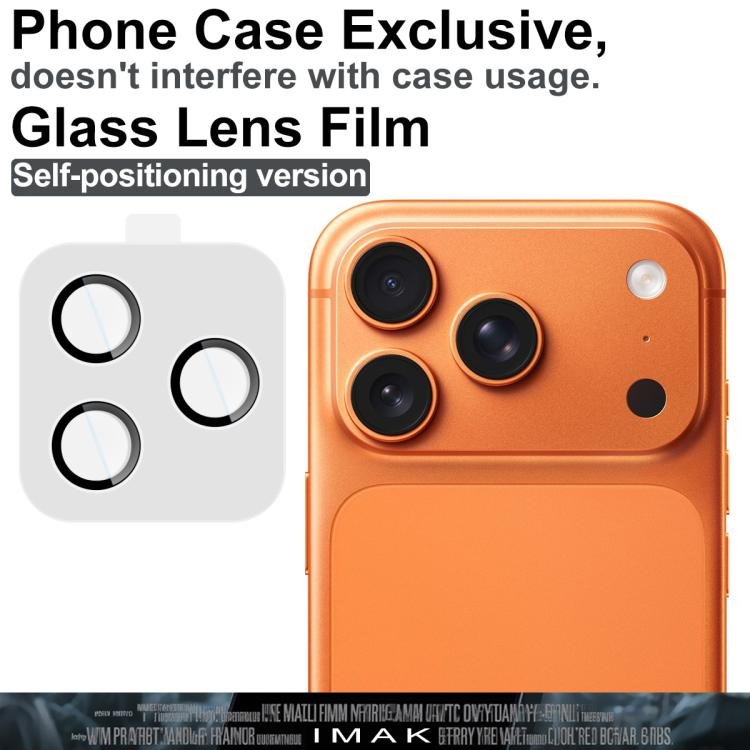 imak Glass Rear Camera Lens Film Phone Case Exclusive, Self-positioning Version, For iPhone 17 Pro / 17 Pro Max, For iPhone 17, For iPhone Air, For iPhone 16 Pro / 16 Pro Max, For iPhone 16 / 16 Plus, For iPhone 15 Pro / 15 Pro Max... - Image 2