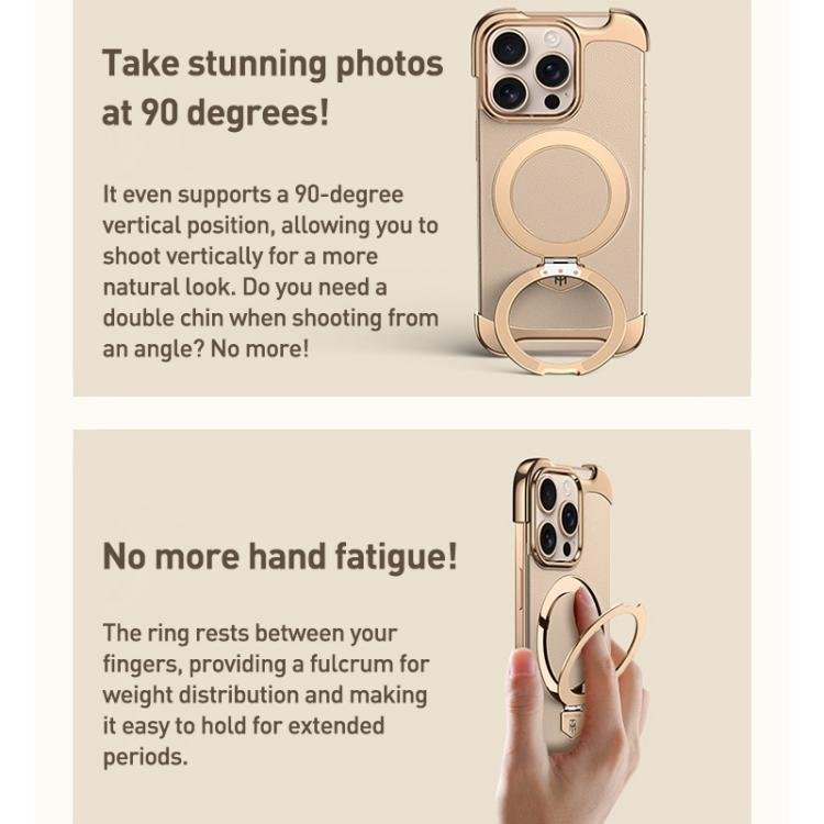 Borderless MagSafe Ring Holder Plain Leather Phone Case, For iPhone 17 Pro Max, For iPhone 17 Pro, For iPhone 17, For iPhone Air, For iPhone 16 Pro Max, For iPhone 16 Pro, For iPhone 16, For iPhone 15 Pro Max, For iPhone 15 Pro, For iPhone 15... - Image 7
