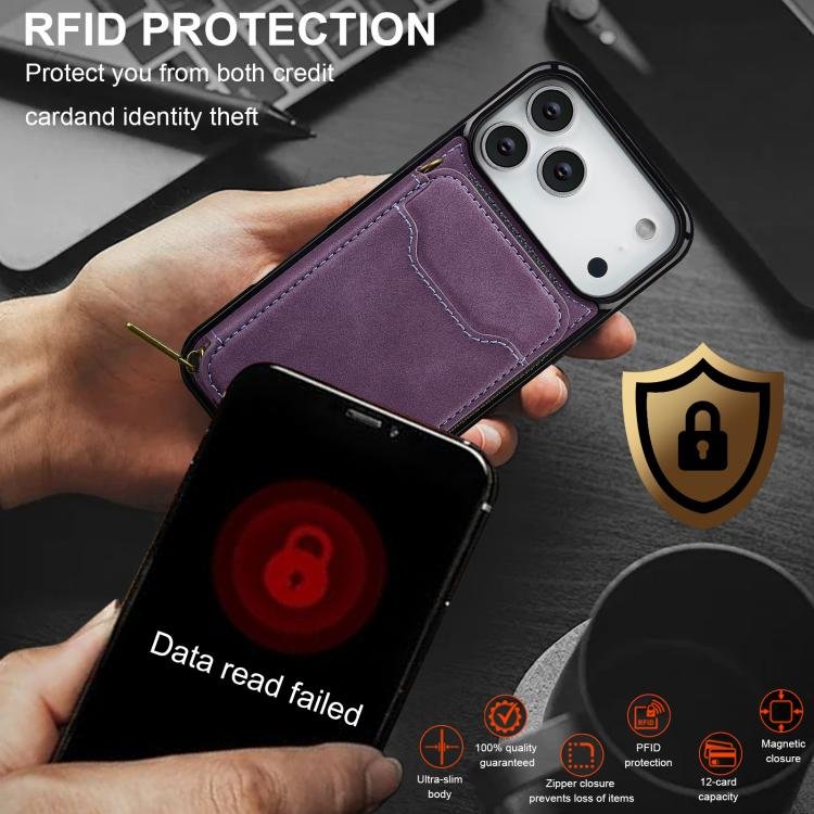 LC.IMEEKE L6 Series Zipper Card Bag MagSafe Magnetic Phone Case, For iPhone 17 Pro Max, For iPhone 17 Pro, For iPhone 17, For iPhone Air, For iPhone 16e, For iPhone 16 Pro Max, For iPhone 15 Pro Max, For iPhone 15 Plus - Image 6