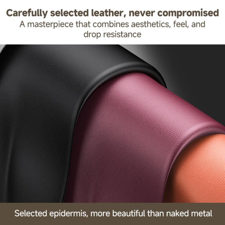 Skin Feel Leather Texture Cooling MagSafe Phone Case with 360 Degrees Rotating Holder, For iPhone 17 Pro Max, For iPhone 17 Pro, For iPhone 17, For iPhone 16 Pro Max, For iPhone 16 Pro, For iPhone 16, For iPhone 15 Pro Max, For iPhone 15 Pro... - Image 3