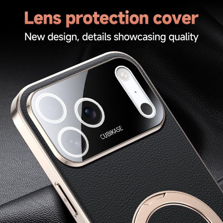 Skin Feel Leather Texture Cooling MagSafe Phone Case with 360 Degrees Rotating Holder, For iPhone 17 Pro Max, For iPhone 17 Pro, For iPhone 17, For iPhone 16 Pro Max, For iPhone 16 Pro, For iPhone 16, For iPhone 15 Pro Max, For iPhone 15 Pro... - Image 6