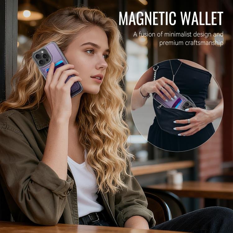 JEEHOOD J10 Flip Card Bag MagSafe Split RFID Leather Phone Case, For iPhone 15 Pro Max, For iPhone 15 Pro, For iPhone 15 Plus, For iPhone 15, For iPhone 14 Plus, For iPhone 14, For iPhone 14 Pro, For iPhone 14 Pro Max, For iPhone 13 Pro Max - Image 7