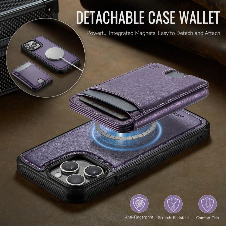 JEEHOOD J10 Flip Card Bag MagSafe Split RFID Leather Phone Case, For iPhone 13 Pro, For iPhone 13, For iPhone 12, For iPhone 12 Pro Max, For iPhone 12 Pro, For iPhone 11 Pro Max, For iPhone 11, For iPhone 11 Pro - Image 3
