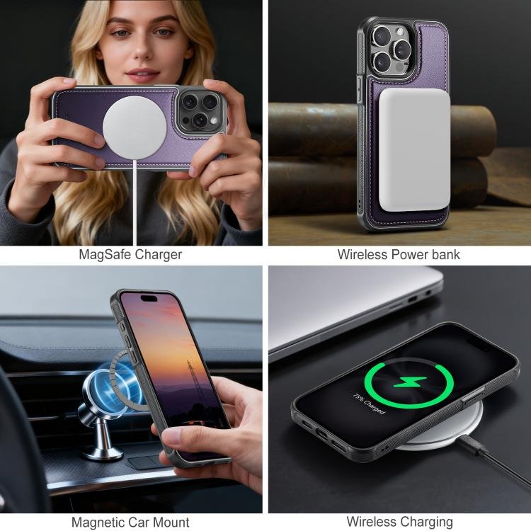 JEEHOOD J10 Flip Card Bag MagSafe Split RFID Leather Phone Case, For iPhone 13 Pro, For iPhone 13, For iPhone 12, For iPhone 12 Pro Max, For iPhone 12 Pro, For iPhone 11 Pro Max, For iPhone 11, For iPhone 11 Pro - Image 5