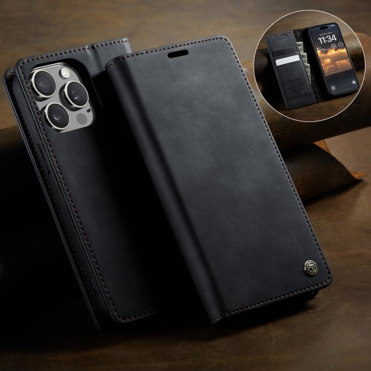 CaseMe 033 Calf Leather Lining Microfibre RFID Blocking Phone Case, For iPhone 15 Pro Max, For iPhone 15 Pro, For iPhone 15 Plus, For iPhone 15, For iPhone 14 Plus, For iPhone 14, For iPhone 14 Pro, For iPhone 14 Pro Max, For iPhone 13 Pro Max - Image 11