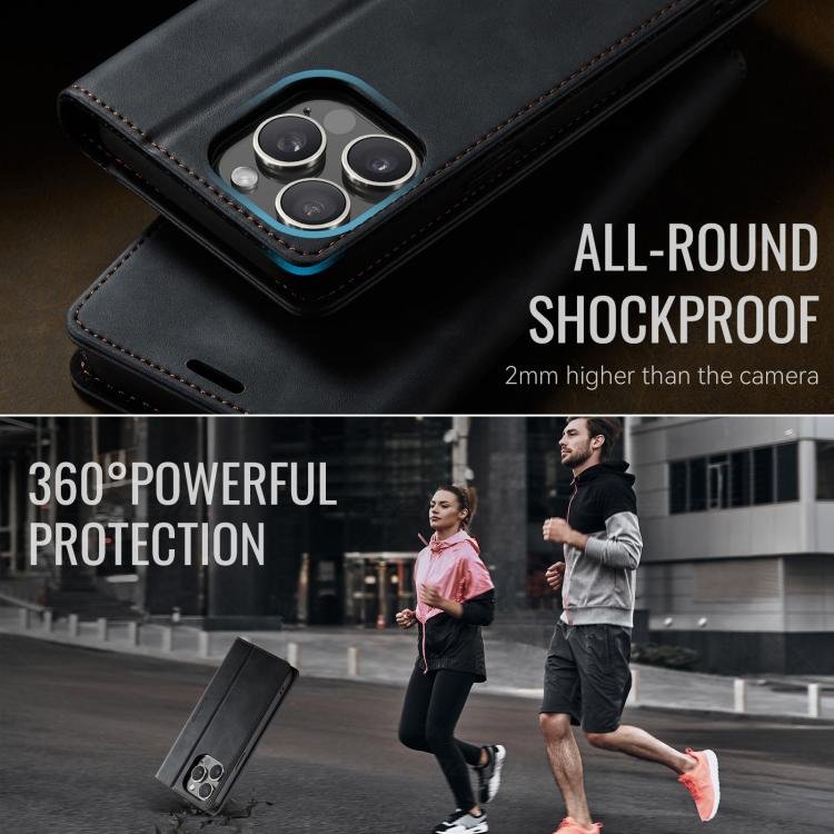 CaseMe 033 Calf Leather Lining Microfibre RFID Blocking Phone Case, For iPhone 15 Pro Max, For iPhone 15 Pro, For iPhone 15 Plus, For iPhone 15, For iPhone 14 Plus, For iPhone 14, For iPhone 14 Pro, For iPhone 14 Pro Max, For iPhone 13 Pro Max - Image 6