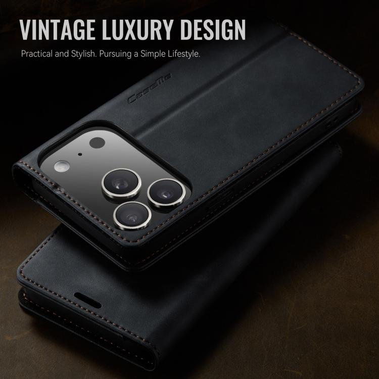 CaseMe 033 Calf Leather Lining Microfibre RFID Blocking Phone Case, For iPhone 17 Pro Max, For iPhone 17 Pro, For iPhone 17, For iPhone Air, For iPhone 16e, For iPhone 16 Pro Max, For iPhone 16 Pro, For iPhone 16 Plus, For iPhone 16 - Image 11