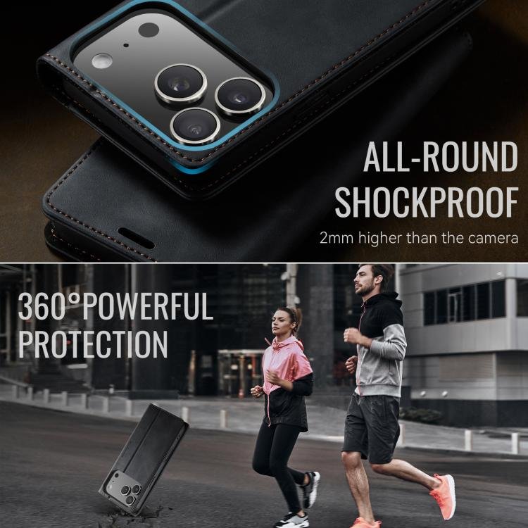 CaseMe 033 Calf Leather Lining Microfibre RFID Blocking Phone Case, For iPhone 17 Pro Max, For iPhone 17 Pro, For iPhone 17, For iPhone Air, For iPhone 16e, For iPhone 16 Pro Max, For iPhone 16 Pro, For iPhone 16 Plus, For iPhone 16 - Image 6