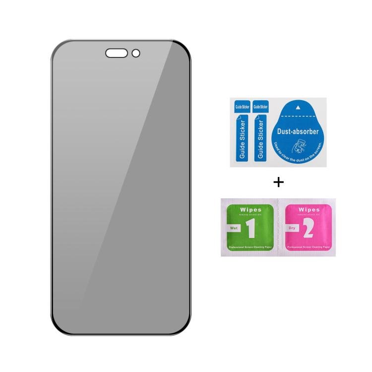 JUNSUNMAY 25pcs Silk Print Full Coverage Privacy Tempered Glass Film, For iPhone 16 Pro Max, For iPhone 16 Pro, For iPhone 16 Plus, For iPhone 16, For iPhone 15 Pro Max, For iPhone 15 Pro, For iPhone 15 Plus, For iPhone 15 - Image 4